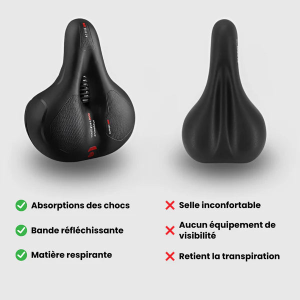 Selle de Vélo Confort - CycloSoft™
