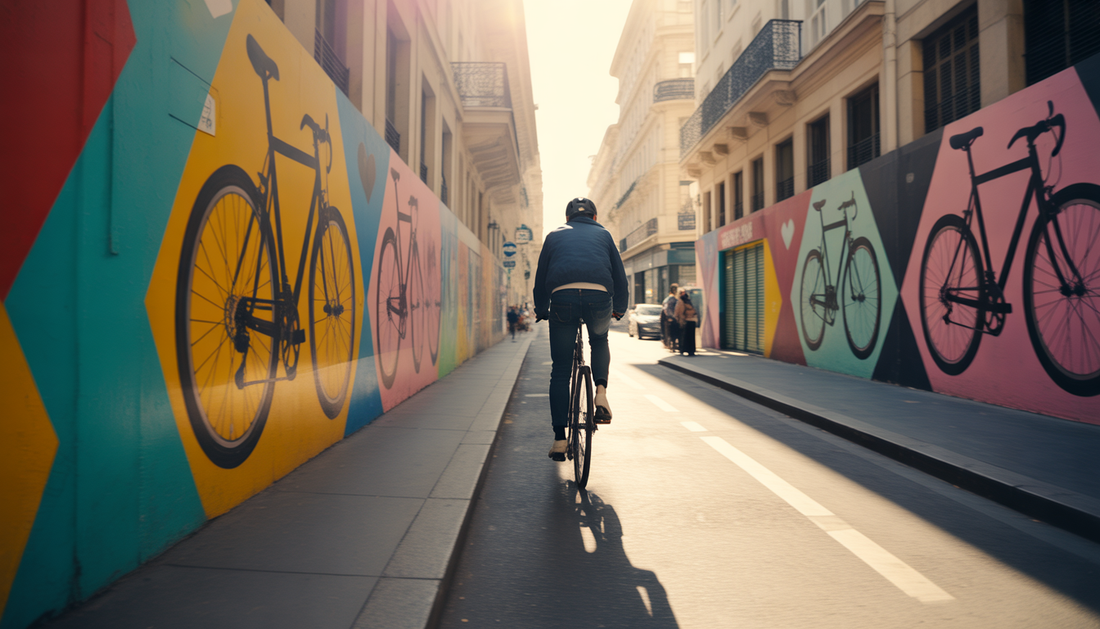 cyclisme et art de rue