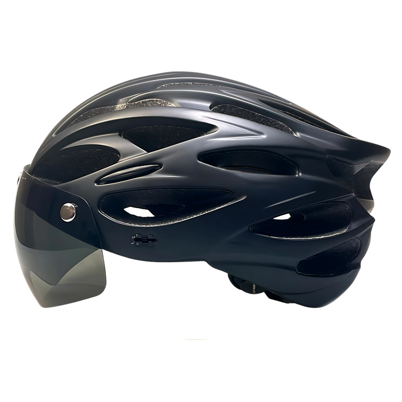 Casque de Vélo avec Visière Amovible et LED Intégrée - cyclonix.fr
