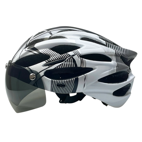 Casque de Vélo avec Visière Amovible et LED Intégrée - cyclonix.fr