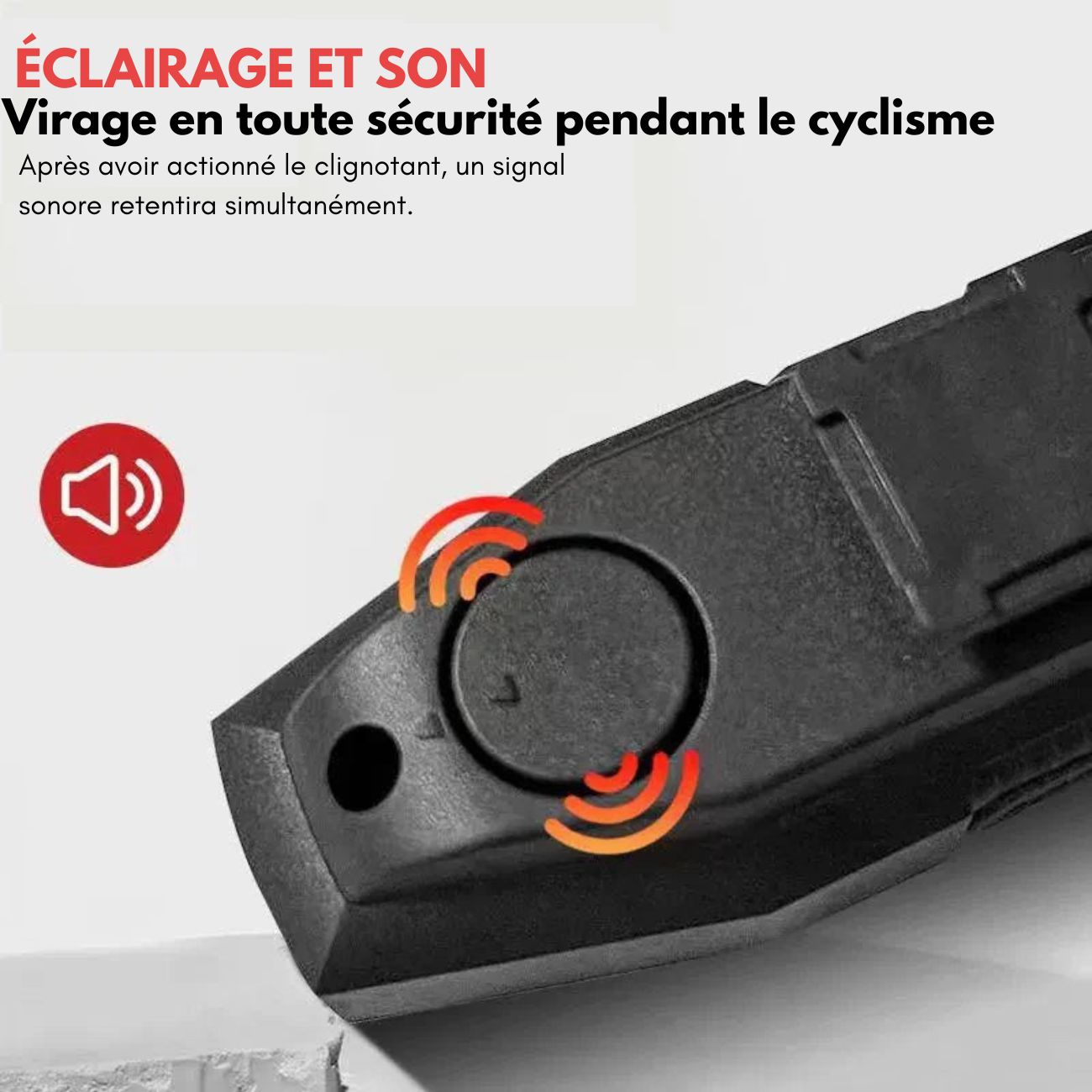 Feu arrière clignotant vélo – Télécommande sans fil & visibilité renforcée | Lumivelo™