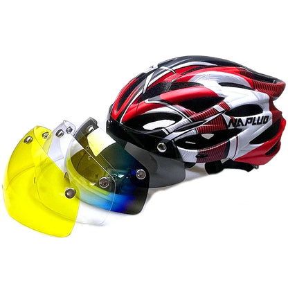 Casque de Vélo avec Visière Amovible et LED Intégrée – CycloGuard™ - cyclonix.fr