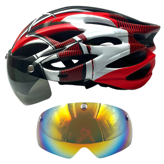 Casque de Vélo avec Visière Amovible et LED Intégrée - cyclonix.fr