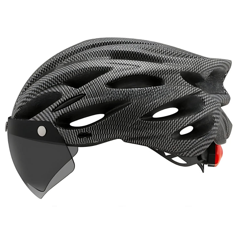 Casque de Vélo avec Visière Amovible et LED Intégrée - cyclonix.fr