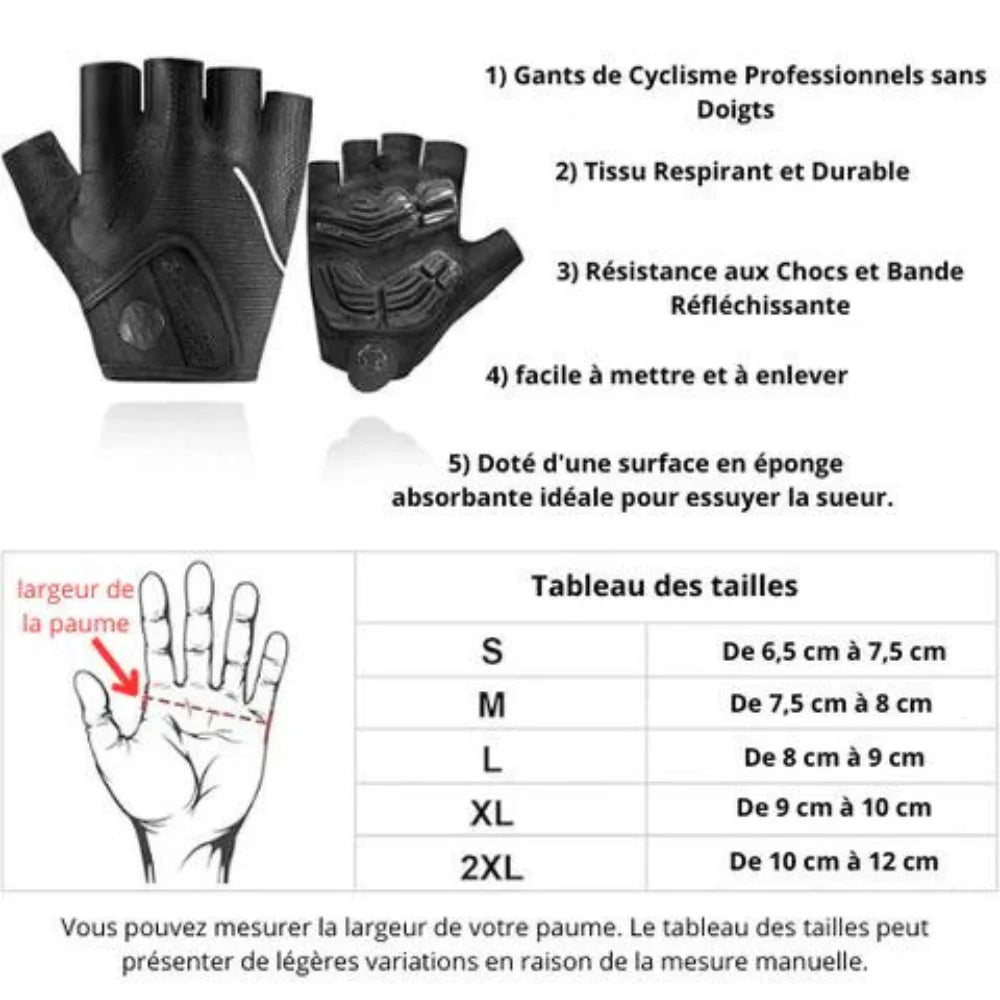 Gants de Cyclisme - CycloFit™ - cyclonix.fr
