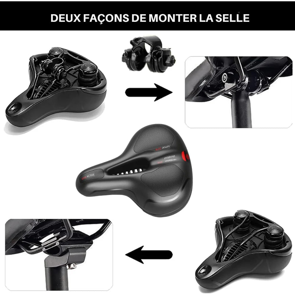 Selle de Vélo Confort - CycloSoft™ - cyclonix.fr