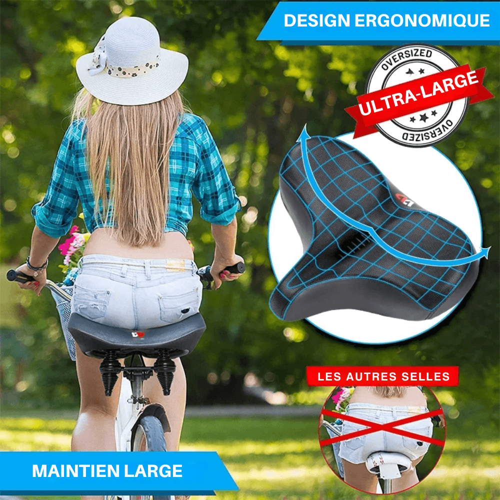 Selle de Vélo Large Confort - MaxiComfort™ - cyclonix.fr