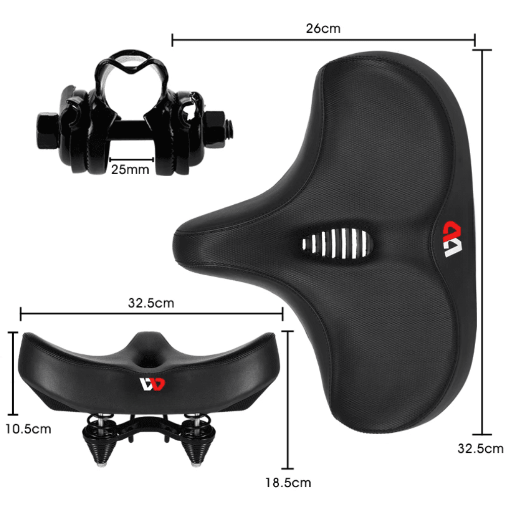 Selle de Vélo Large Confort - MaxiComfort™ - cyclonix.fr