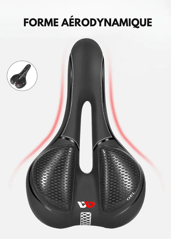 Selle de Vélo Confort - SiliconRide™ - cyclonix.fr