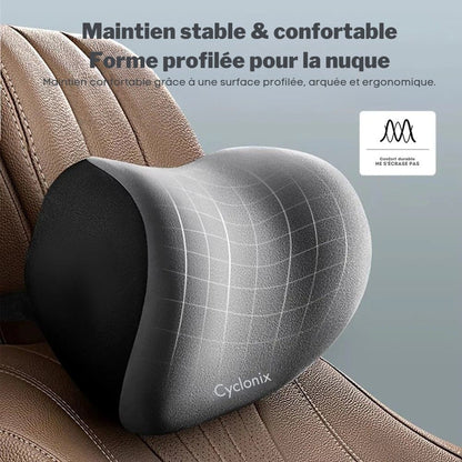 Oreiller ergonomique voiture – Soulage la nuque et le dos