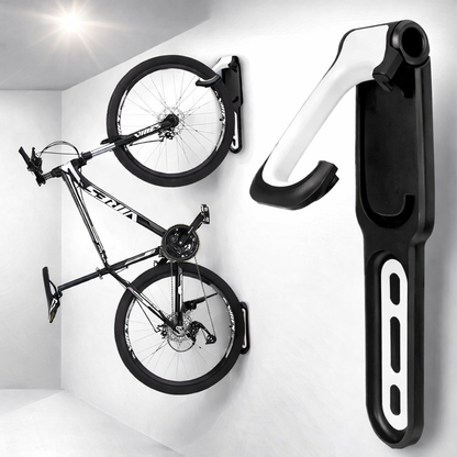 Rangement vélo mural CycloFix™ coloris noir garage et couloir